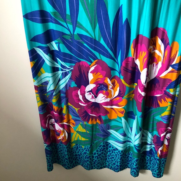 Tropical Braided-Waist Sleeveless Maxi Dress - Picture 10 of 15